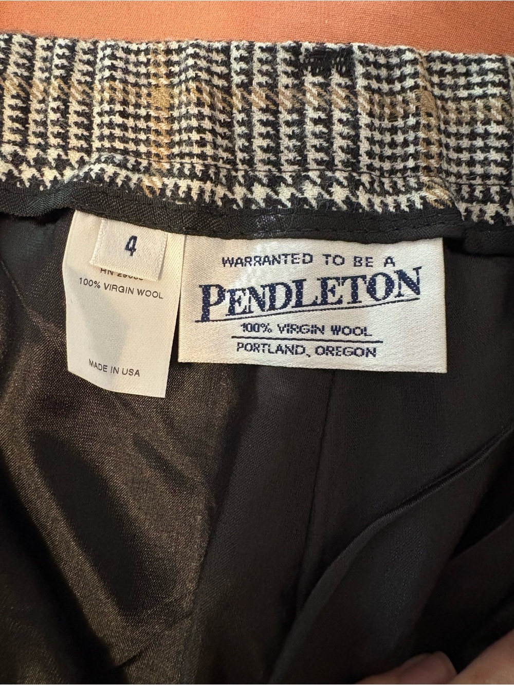 Pendleton Women’s Plaid Wool Trousers Size 4 - Picture 2 of 9